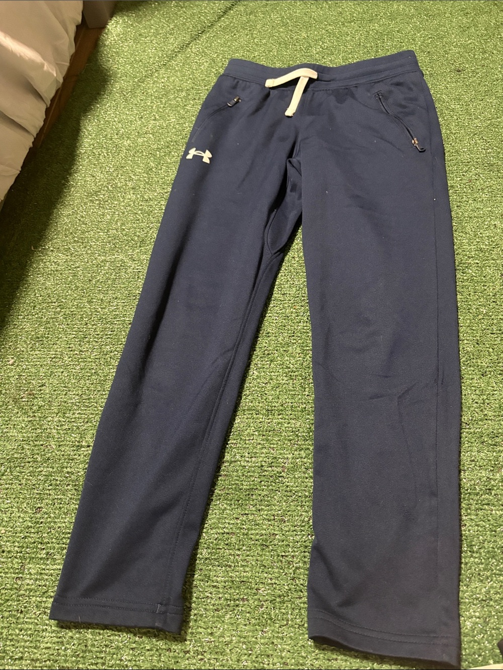 Under Armour Navy Blue Kids' Joggers with Drawstring
